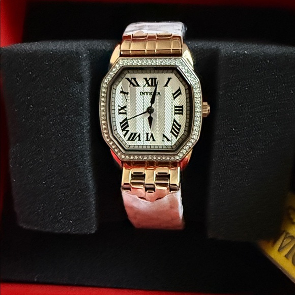Invicta Women's Wildflower Rose Gold- Diamond Bezel Crystal Watch - Picture 2 of 5